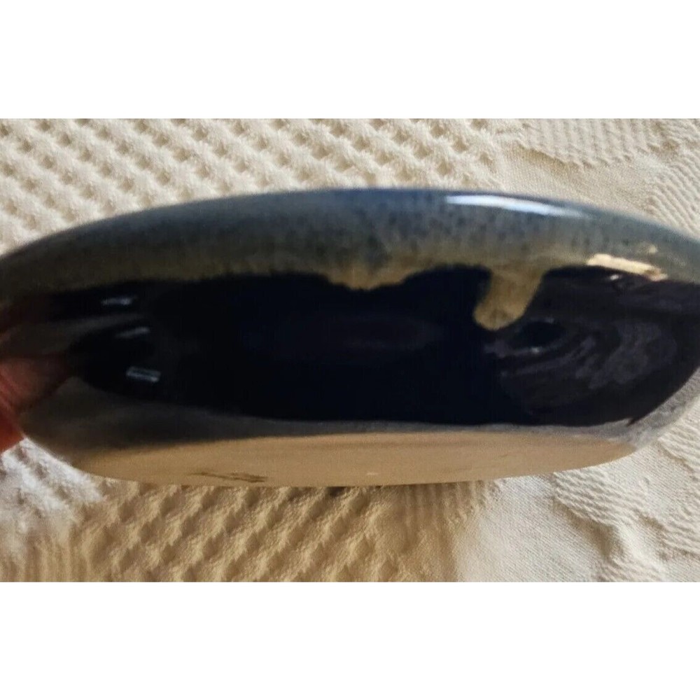 Tumbleweed Pottery Blue Garlic, Cheese Grater Lemon Zester Ginger Dipping Dish - Picture 6 of 7